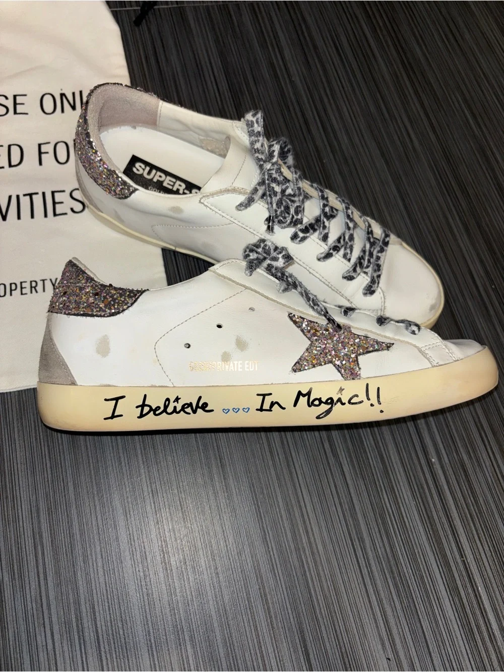 Golden Goose Super-Star Sneaker Multicolored Glitter Star
